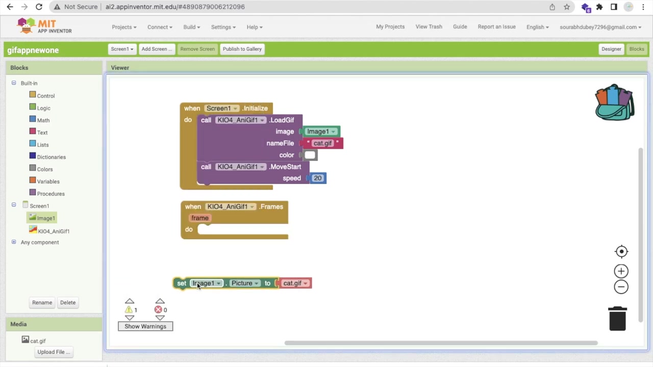 How To Use GIF Image in MIT App Inventor 2 | The Coding Bus | Facebook