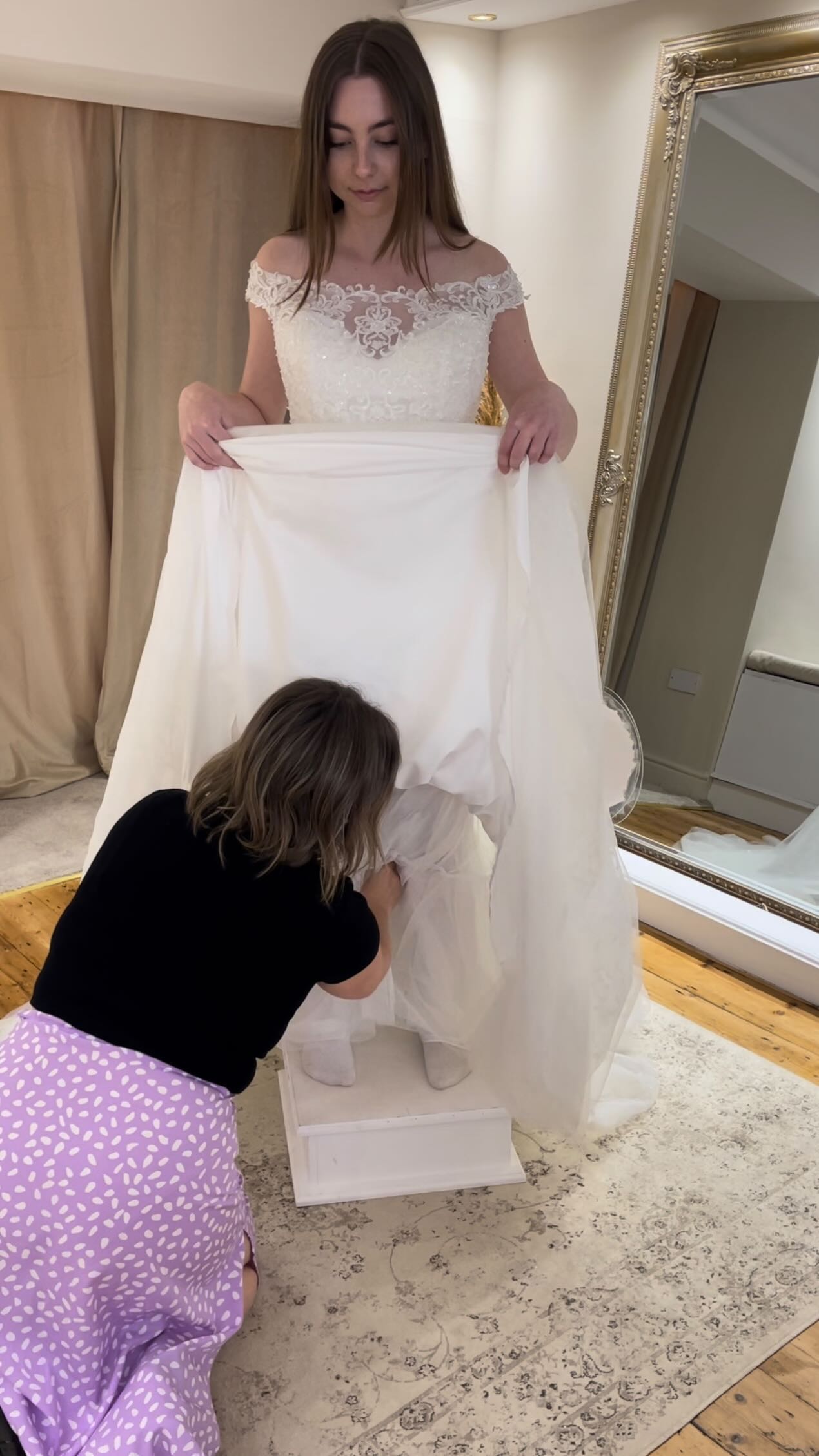removing layers from wedding dress Did you know the inner tulle layer(s) in the skirt of a gown can be removed? It's a pretty common adjustment that is done when the amount of petticoat is just Halter top Dress