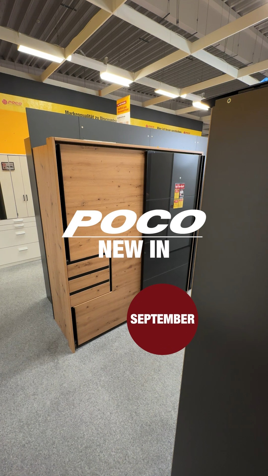 Schwebetüren- oder Drehtürenschrank? #schrank #POCOStyle #Wohnideen #BudgetFriendly #Schnäppchen #deko #wohnen #poco