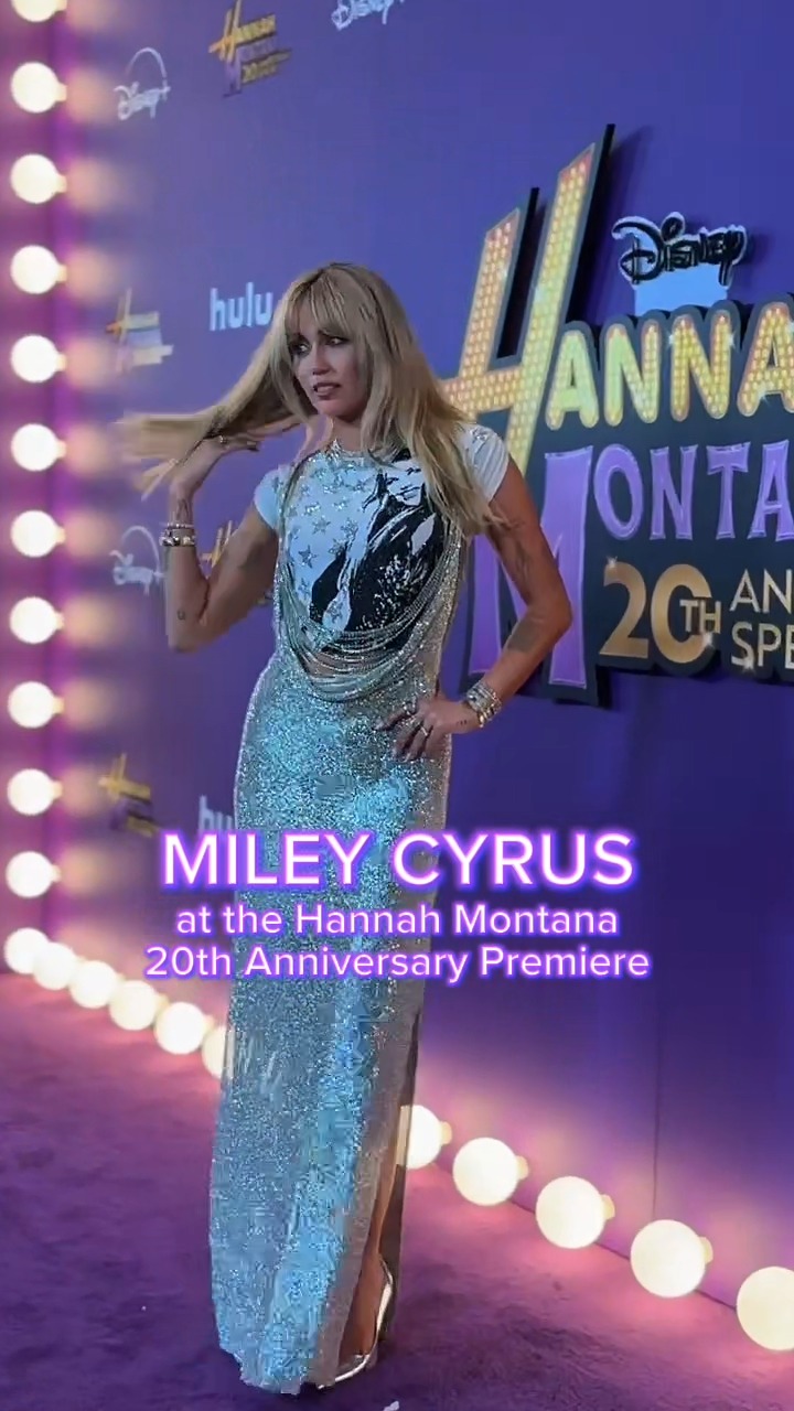 Now we're getting the party started! Miley Cyrus was giving ROCK