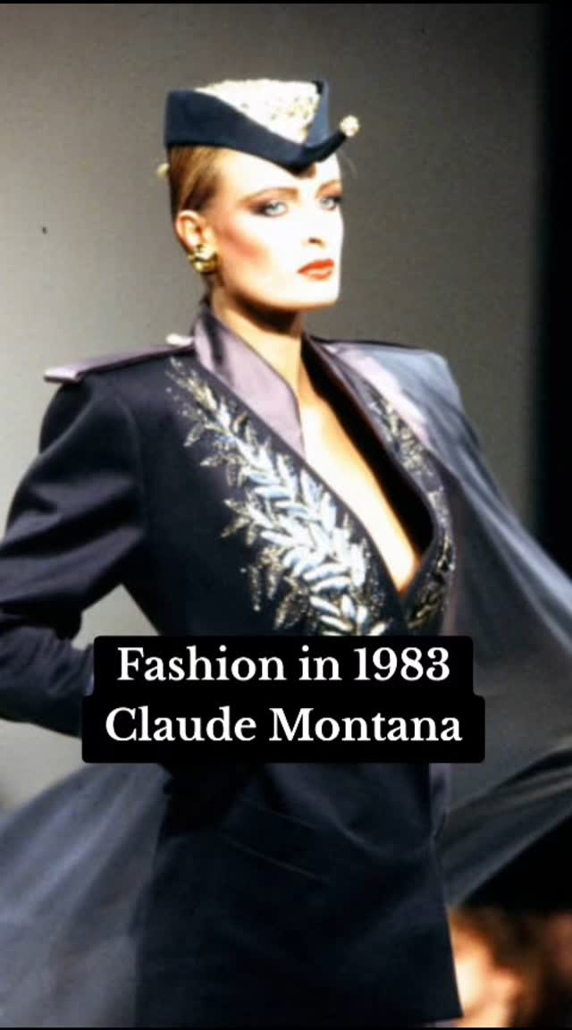 Claude Montana Fall/winter 1983-84 Wide shoulders and waist (The V