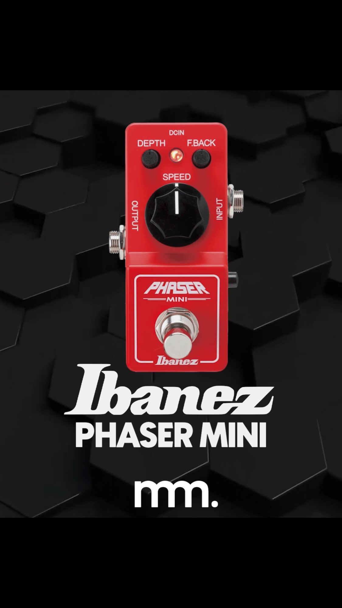 Give your tone a whole new dimension with the Ibanez Phaser Mini