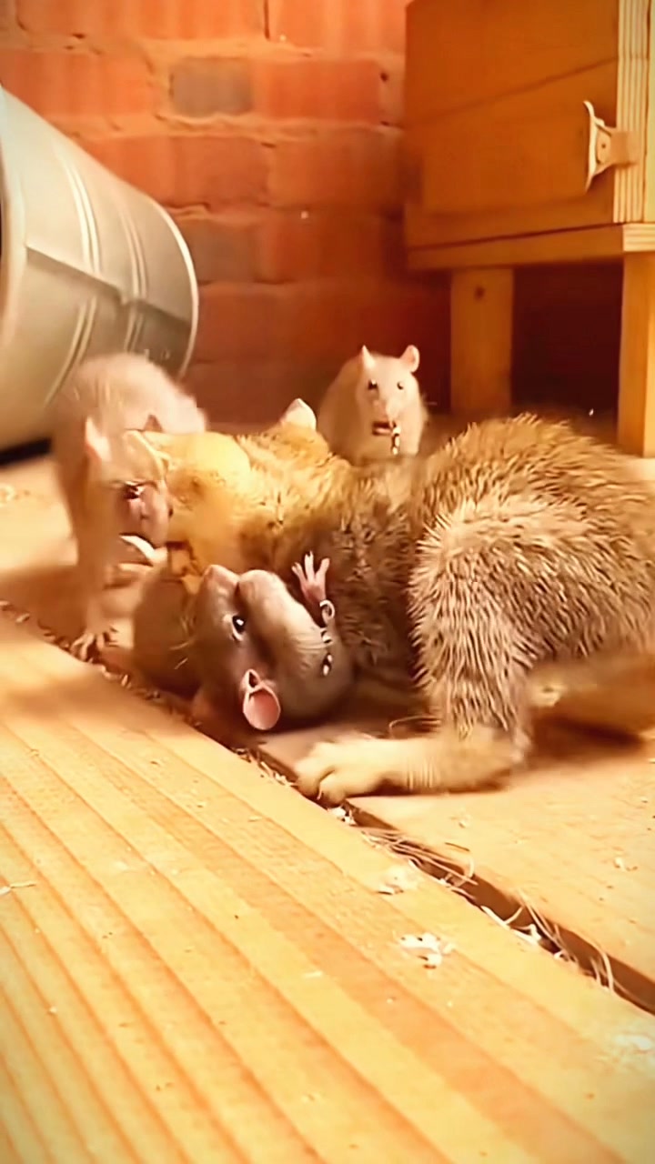 The kissing mouse, short but sweet | The Mouse family that live by