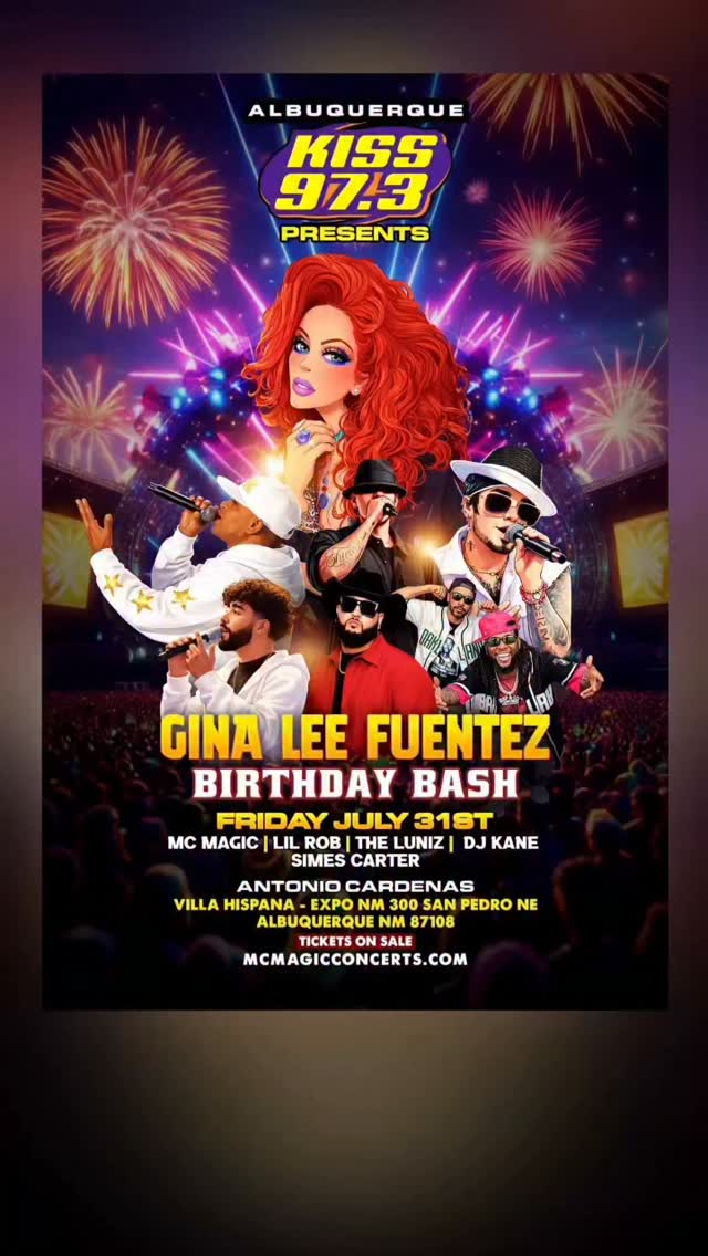ALBUQUERQUE 🔥505🔥 Gina Lee Fuentez 🎉BIRTHDAY BASH 🎉 ❗️KISS