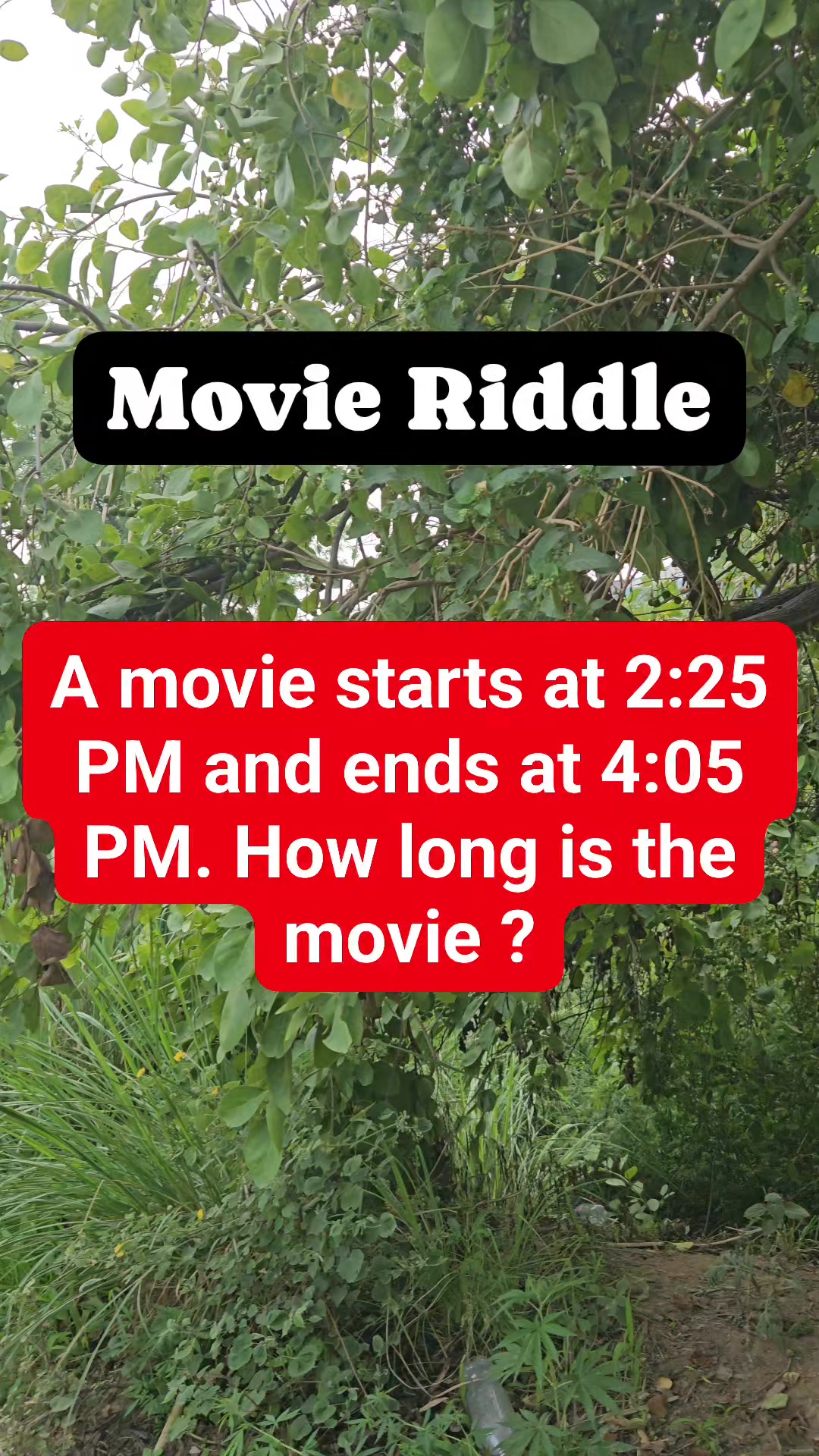 Movie Riddle #MovieRiddle #riddleproblem #mathriddleproblem #fbreels # ...