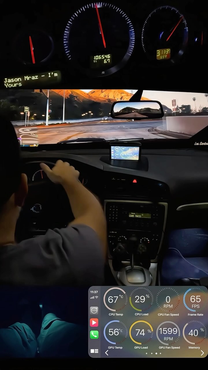 Swimming through the highway. GTA style. . #Volvo #volvos60 #simrig # ...