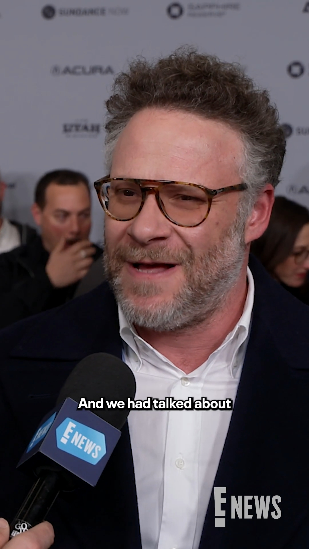 Watch to the end for Seth Rogen's laugh. 😂 He talks about working with ...