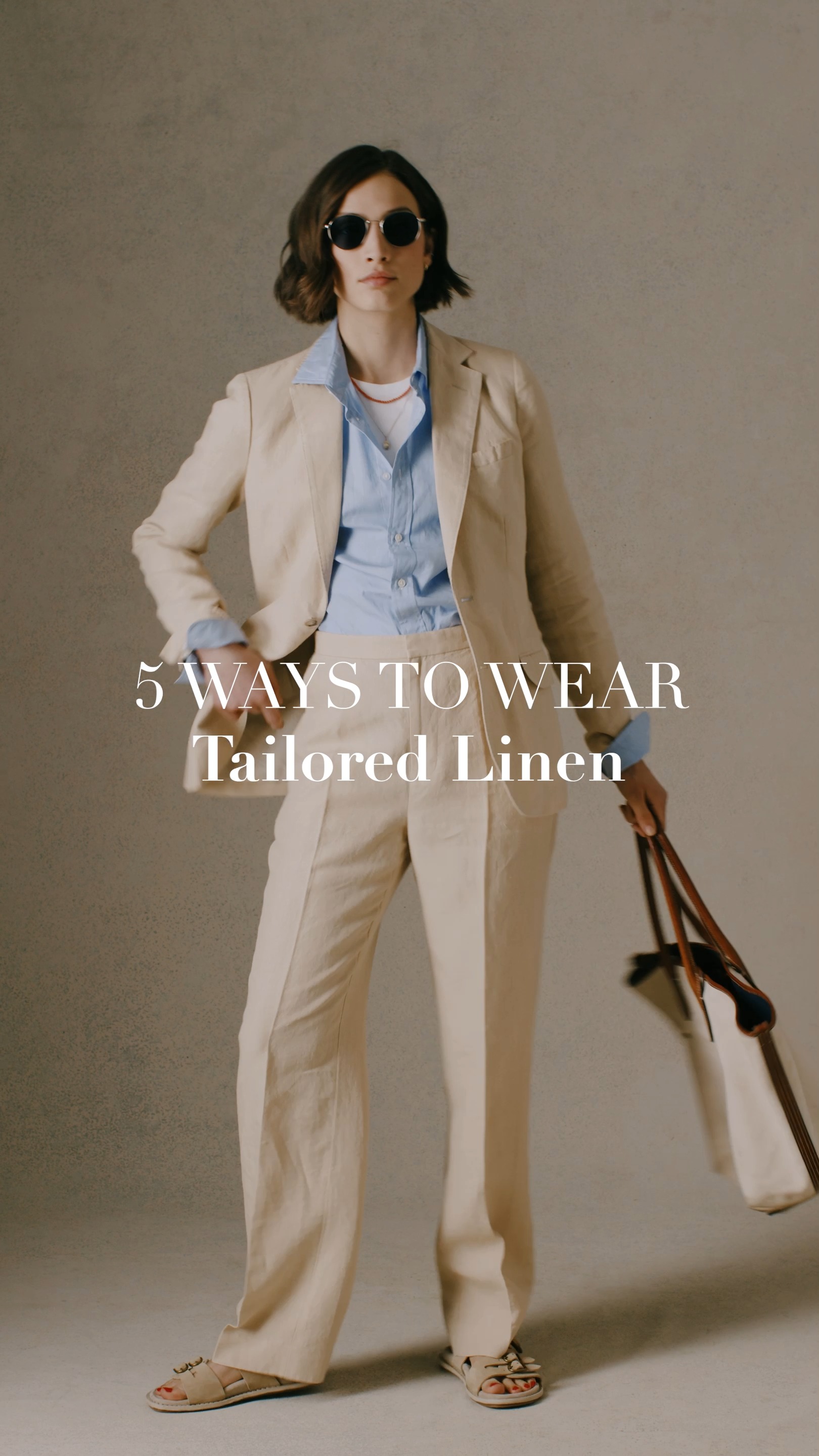 Lightweight linen combines with Polo Ralph Lauren tailored