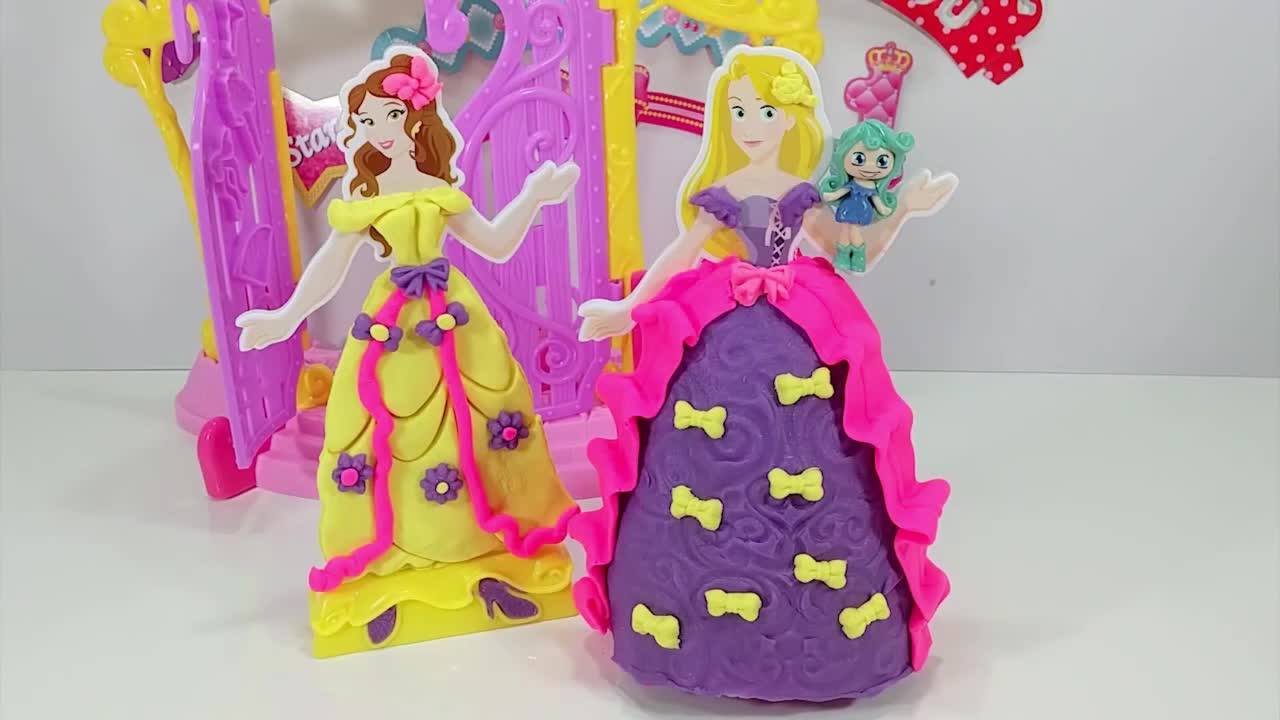 open lace back dress Play-Doh Disney Princess Design-a-Dress Boutique Set : Amazon.co.uk: Toys &  Games