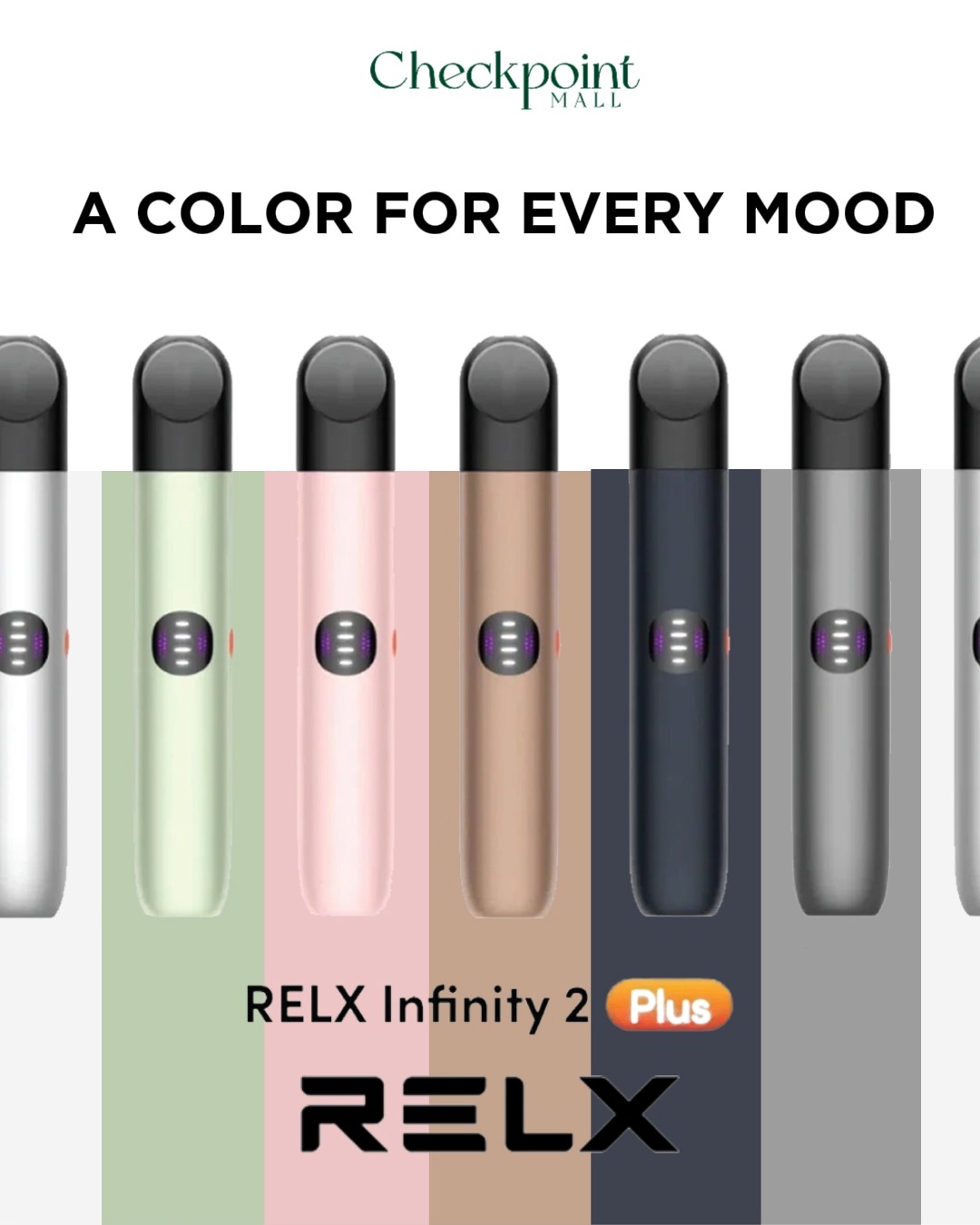 relx infinity 2 plus pods Choose your favorite style with the Plus, comes in a wide variety of beautiful shades!, Available at RELX, Checkpoint Mall, Calamba. | Checkpoint Mall vuse go disposable Size:GREEN AND GUNMETAL Blue Dream THC-A +