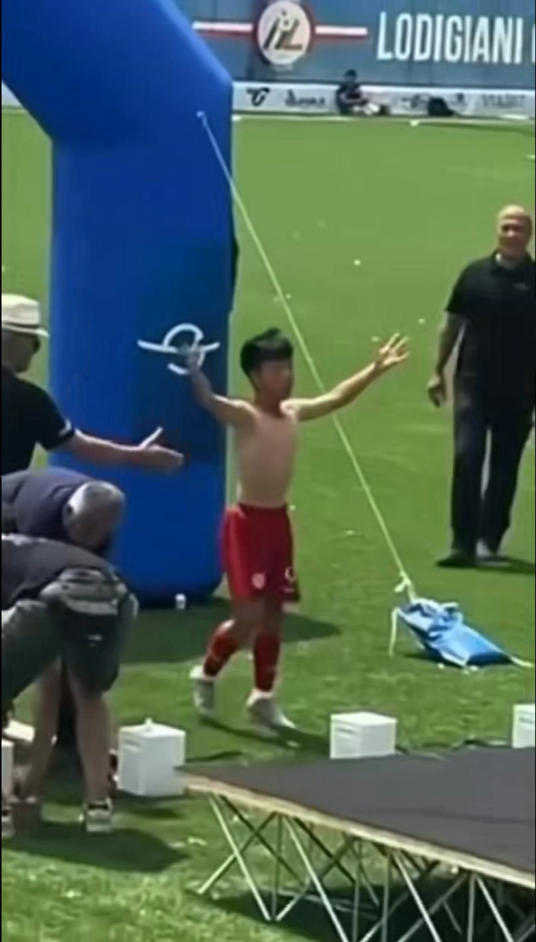 Chinese young footballers claimed the U12 title at the Sigismondi