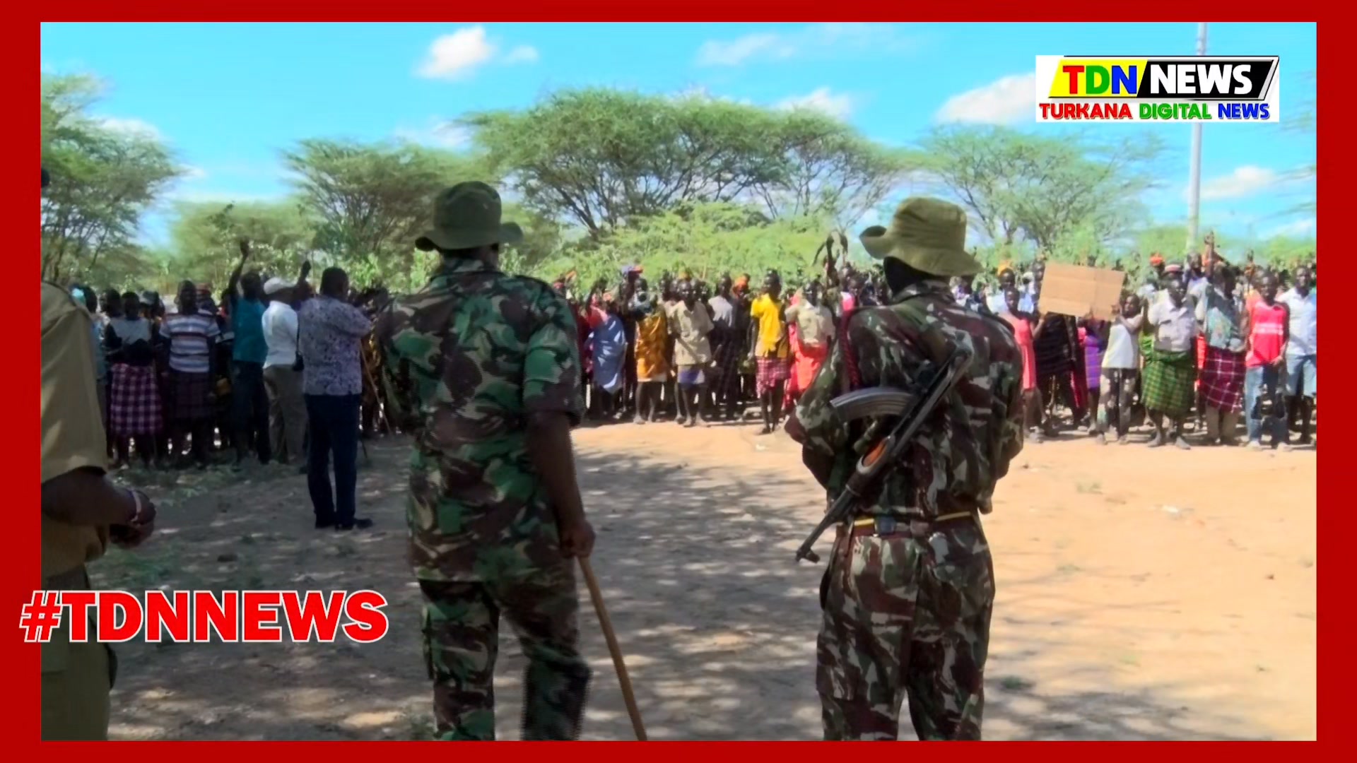 HEAVY SECURITY PRESENCE AT LOIMA NG-CDF OFFICE . Hundreds of peaceful ...