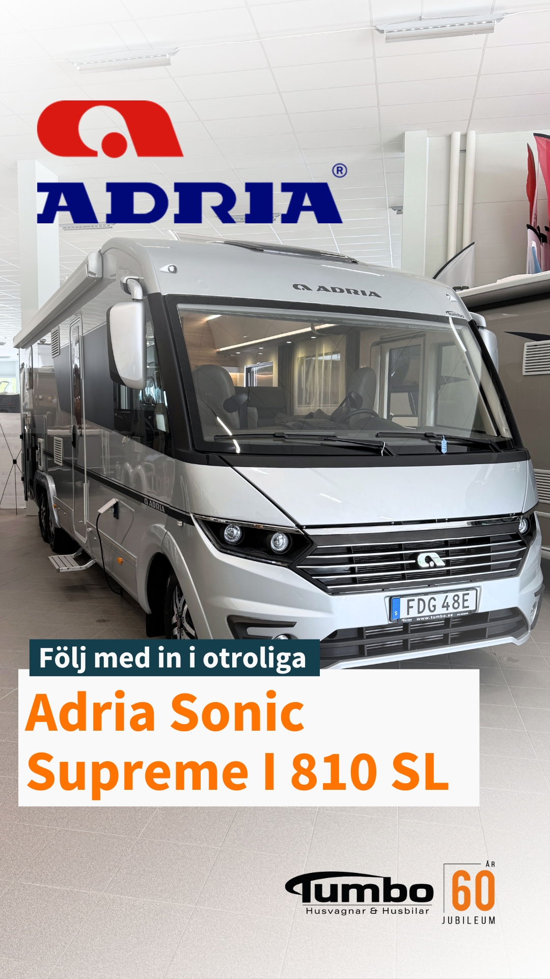 Här ser vi den otroliga Adria Sonic Supreme I 810 SL 🔥Följ med oss in ...