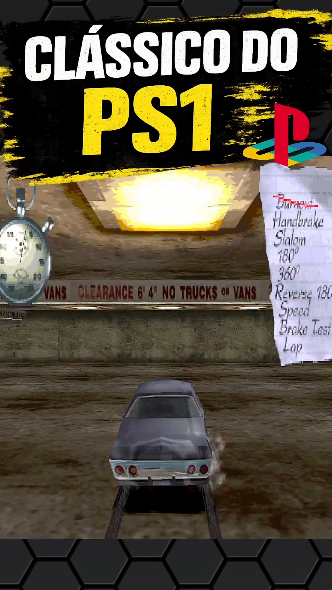 What PS1 or PS2 game features a protagonist on a circular bike?