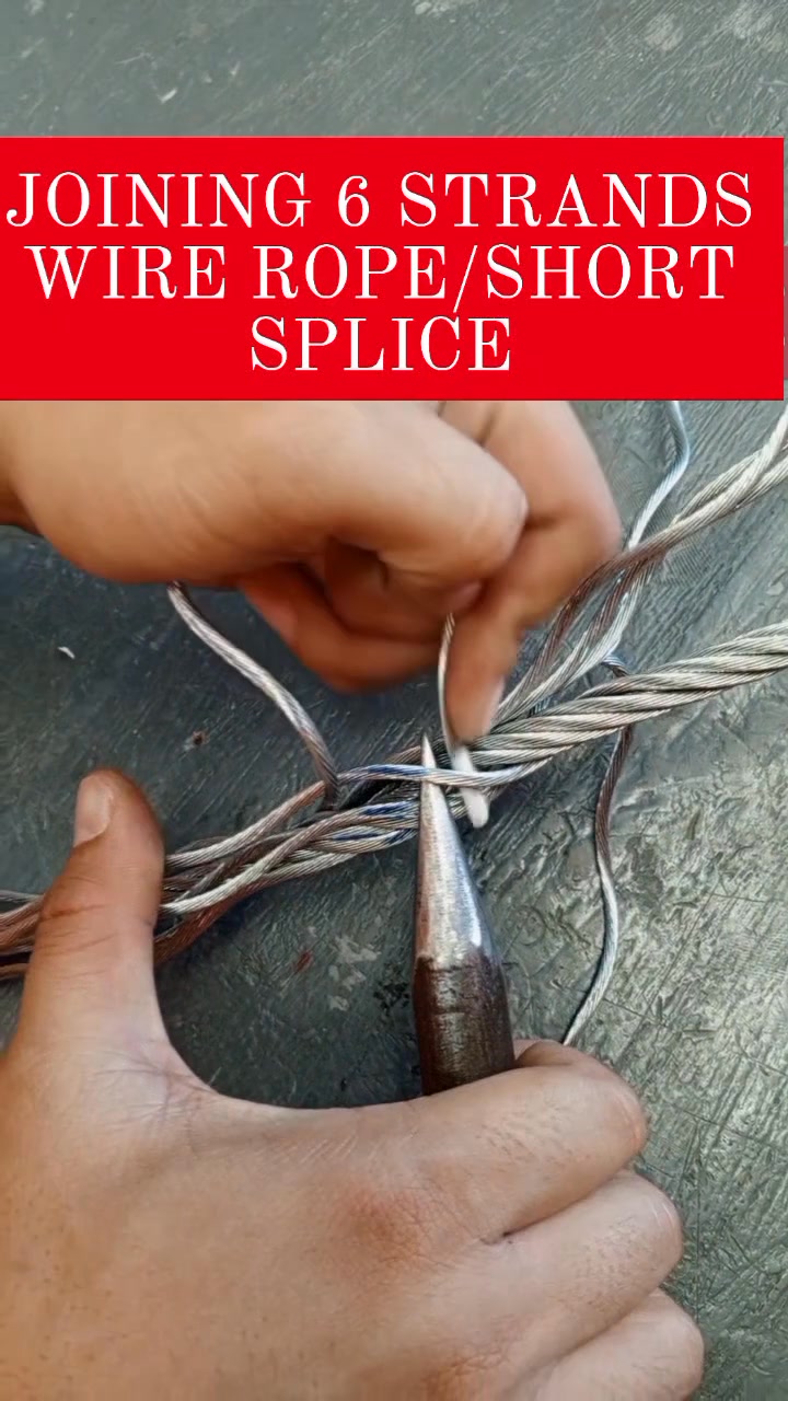 6 STRANDS WIRE ROPE JOIN SPLICING Part 12 | Crisostomo Bilaro