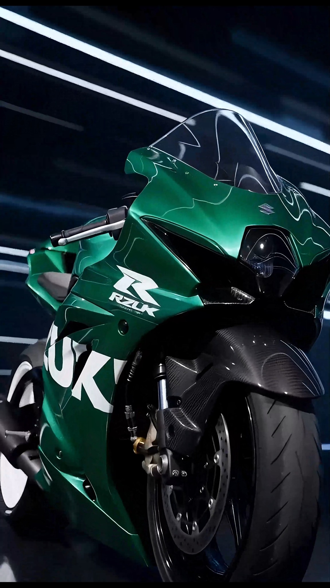 Emerald green hits different under showroom lights. A clean custom