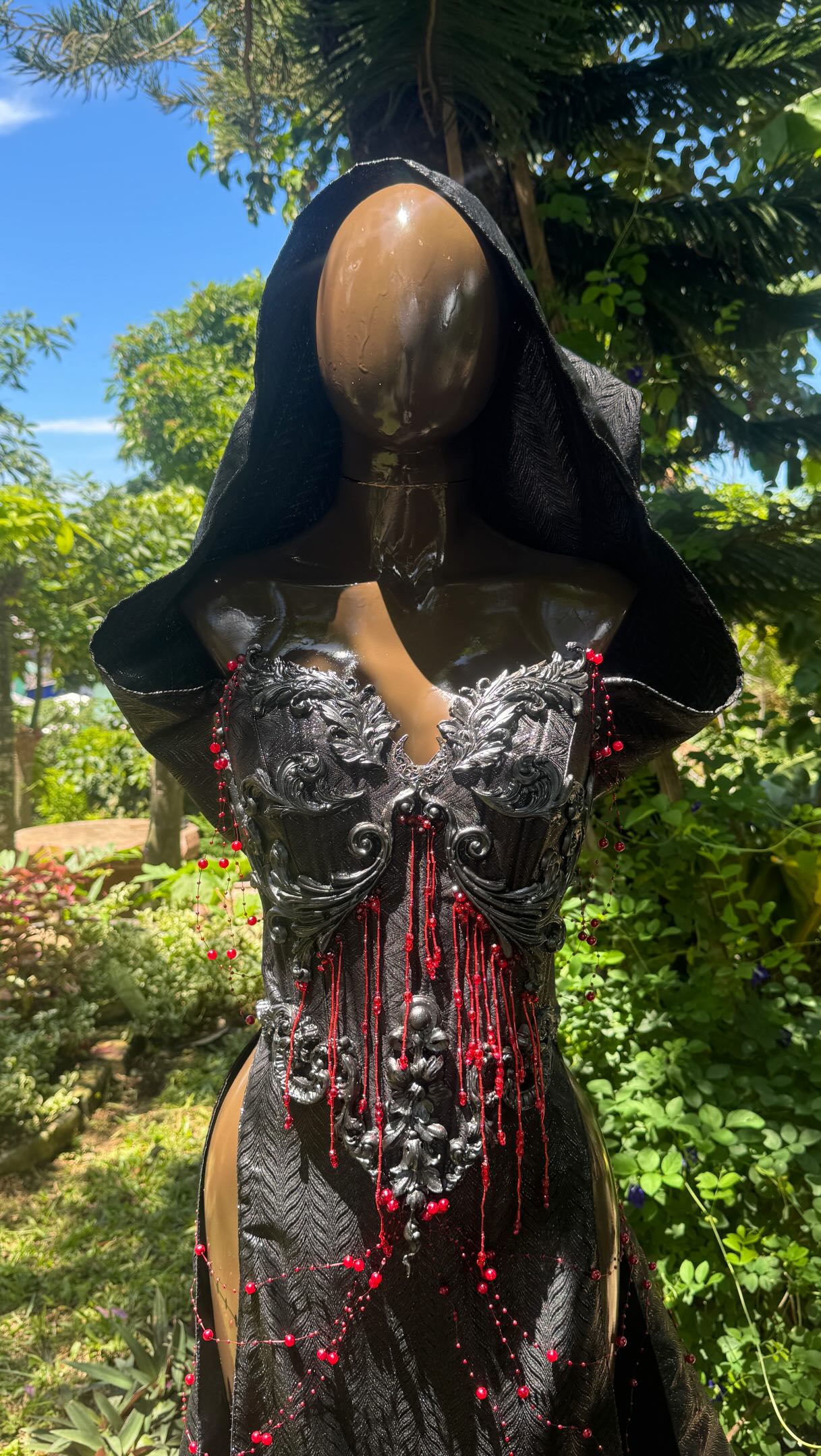 The electricity went out again, but even that did not stop the sparkles!! #fantasy #couture #labyrinth #cosplay #costume | Designer Daddy