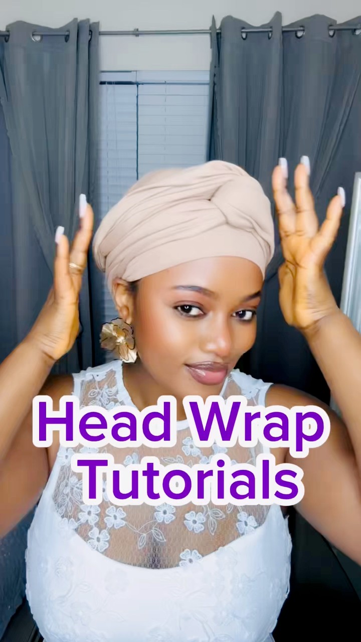 3 minutes Jersey Head wrap Tutorials Save for future use and follow for ...