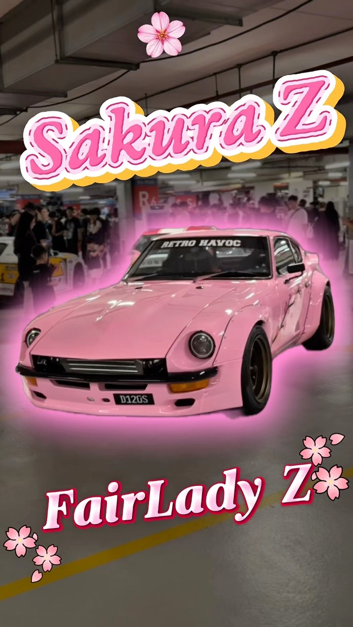 Sakura z on a hot summer pink color #sakuraZ #nissanz #240z