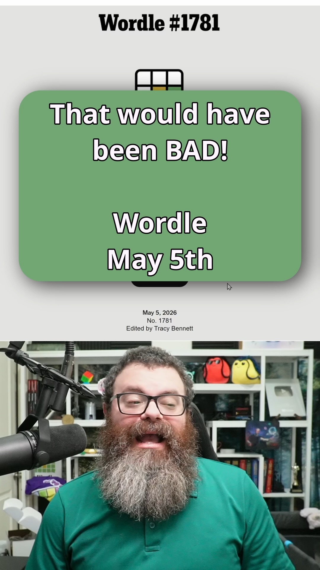 Dodged! Wordle May 5, 2026 1781 #wordle #nytgames #wordletok #rangsk