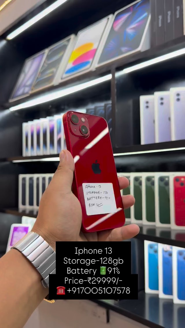 Iphone 13 Storage-128gb Battery ?86% Box kit Price-₹29999/- 7 