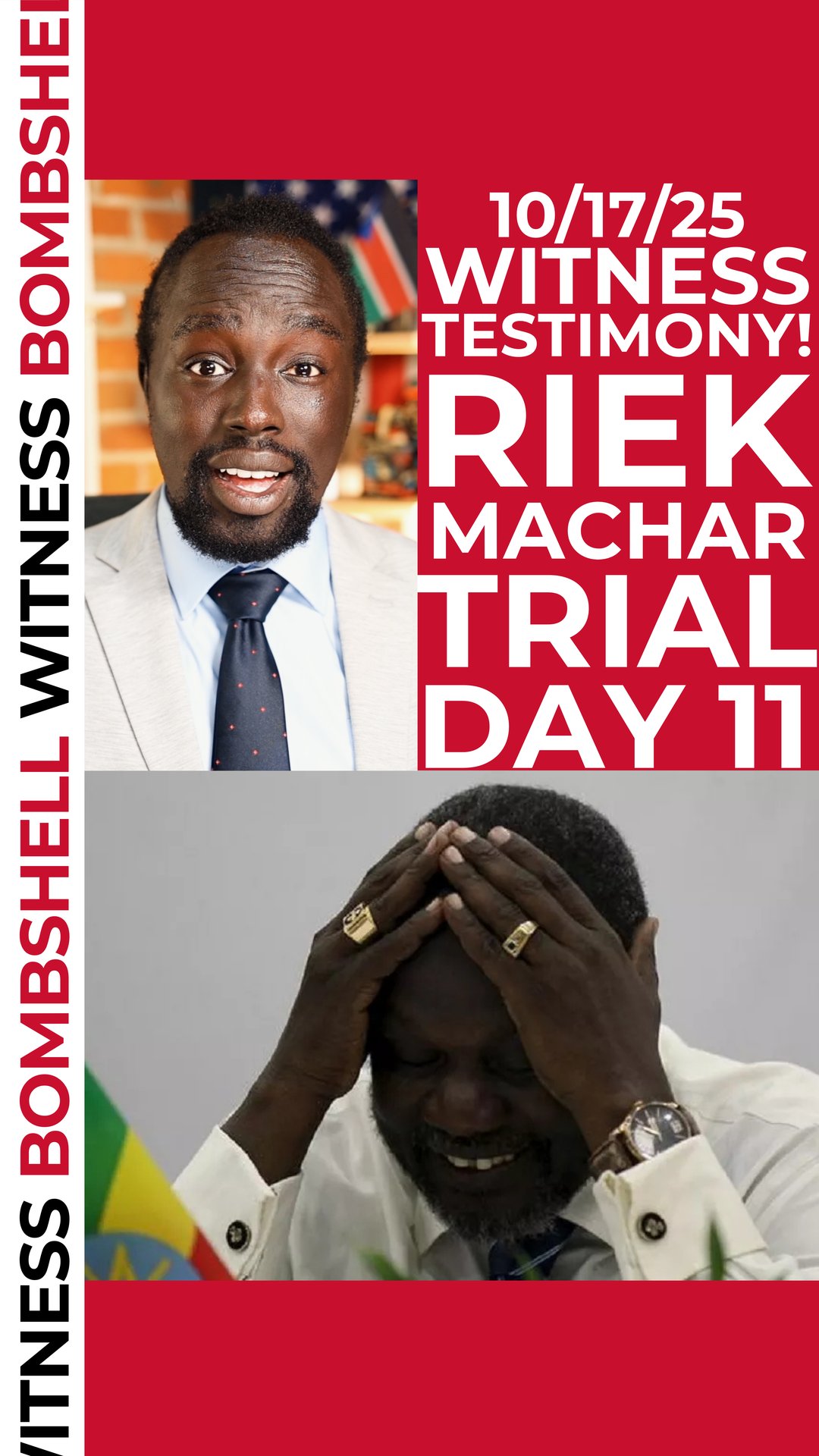 #BreakingNews Day 11 of Riek Machar’s trial: The lead investigator Maj ...