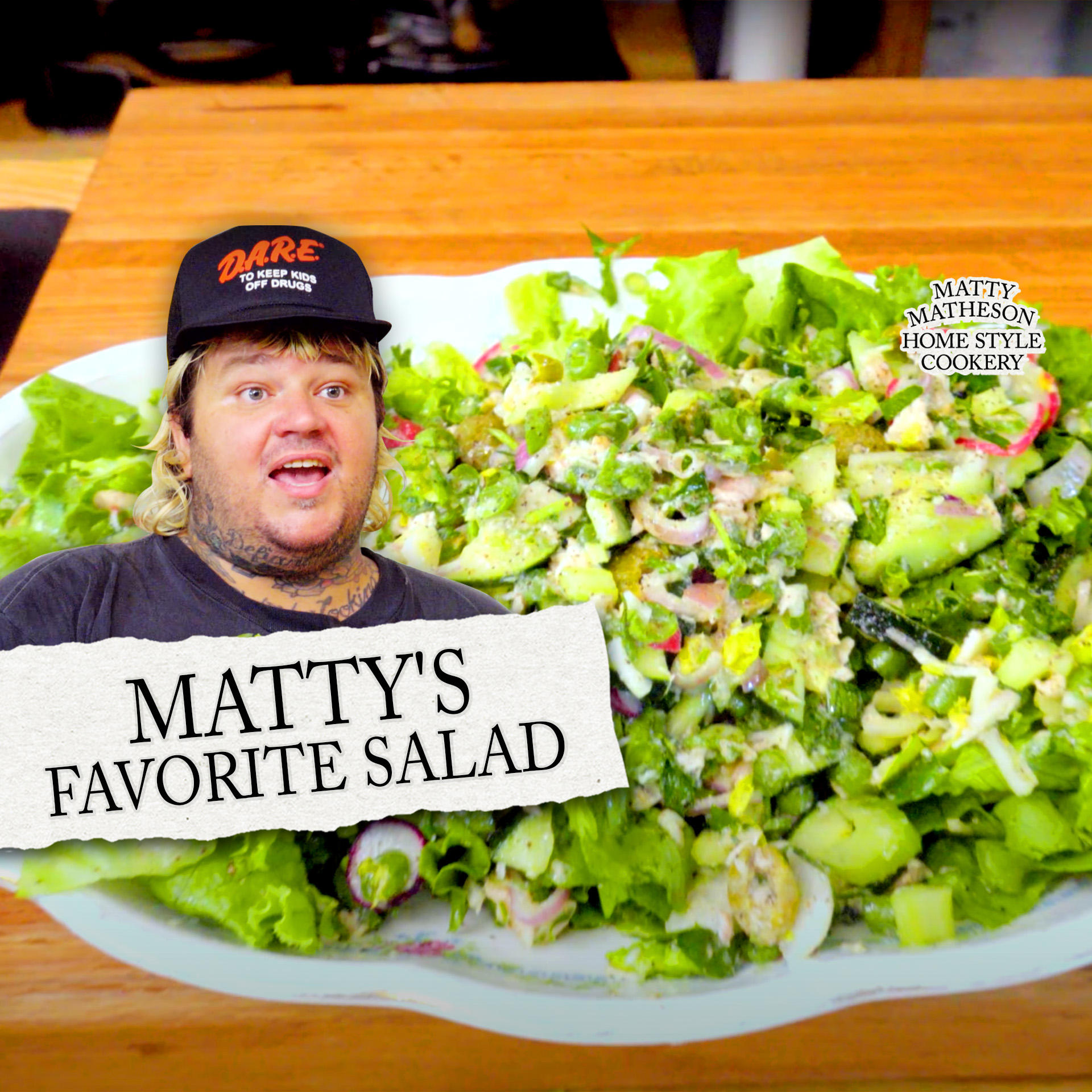 matty matheson green olive dressing Salads Don't Have to Suck: Matheson's Favorite Salad Recipe Green salad