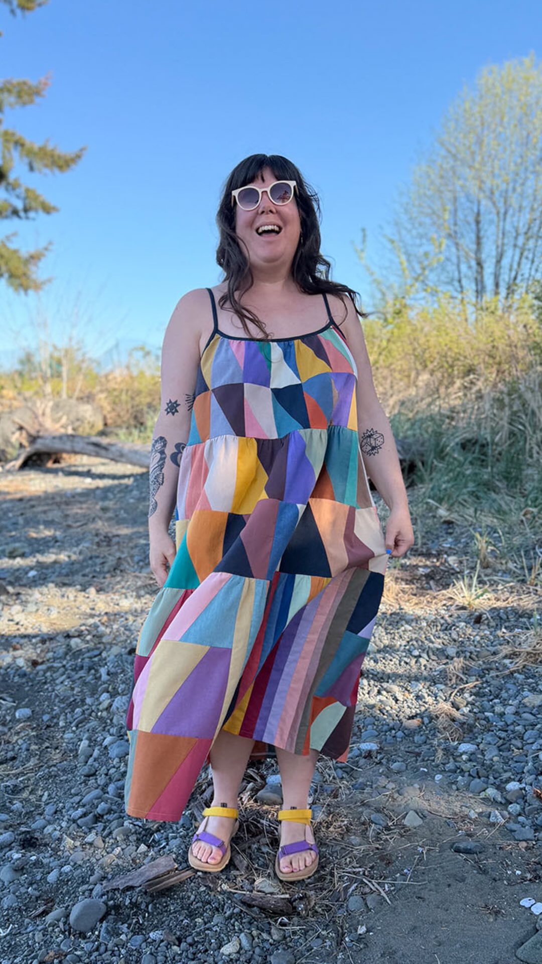 how to make cotton dress Helen made this gorgeous out of scraps of fabric! In this week’s episode, she shares the techniques she used the patchwork, the changes she made to the pattern, and the wedding Size (Slim Fit):M BLENCOT Womens Casual Floral rust dress Everyday dress