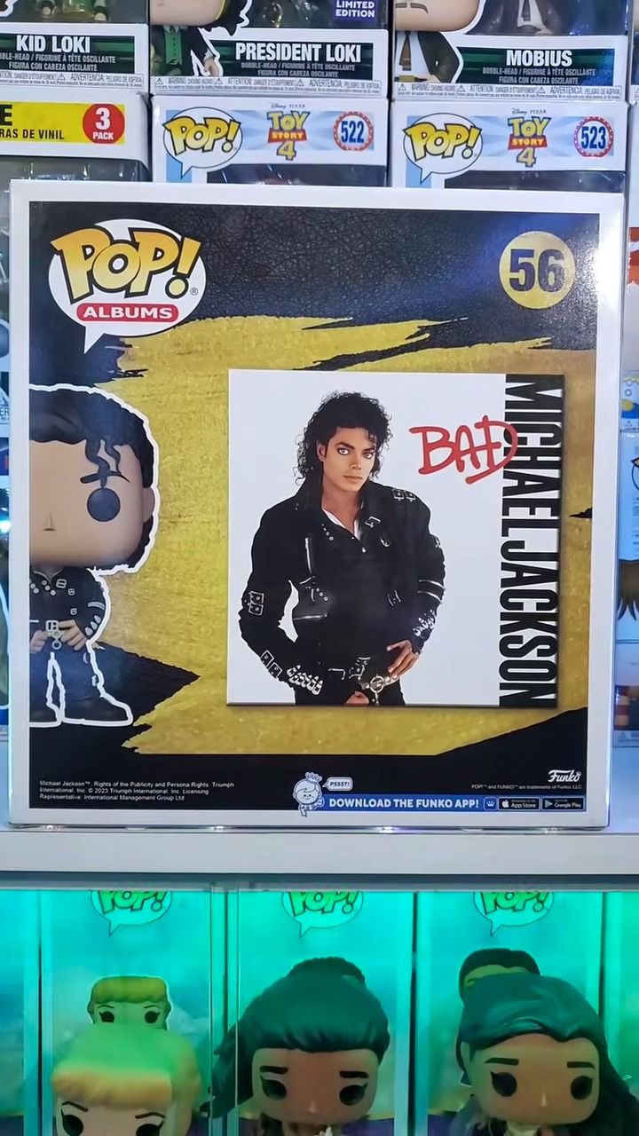 Funko Pop! Albums: Bad - Michael Jackson (Vaulted) with protector