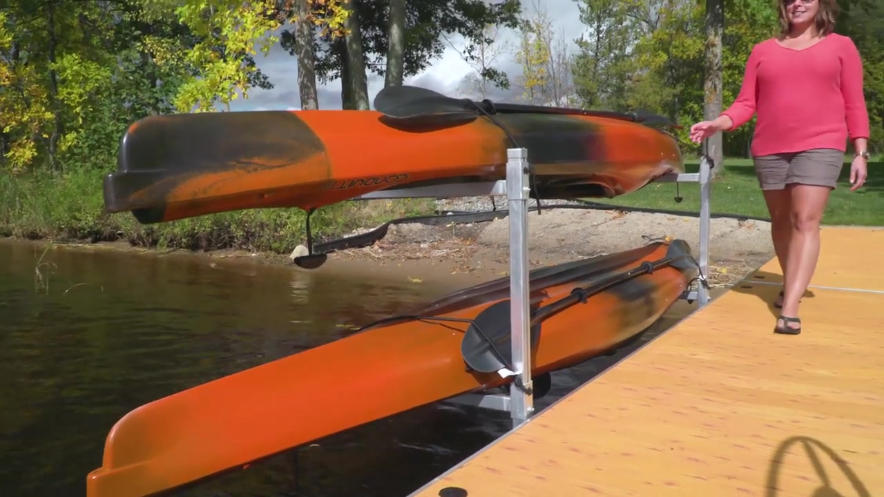 The lake accessory rack is a convenient way to keep your lake toys ...