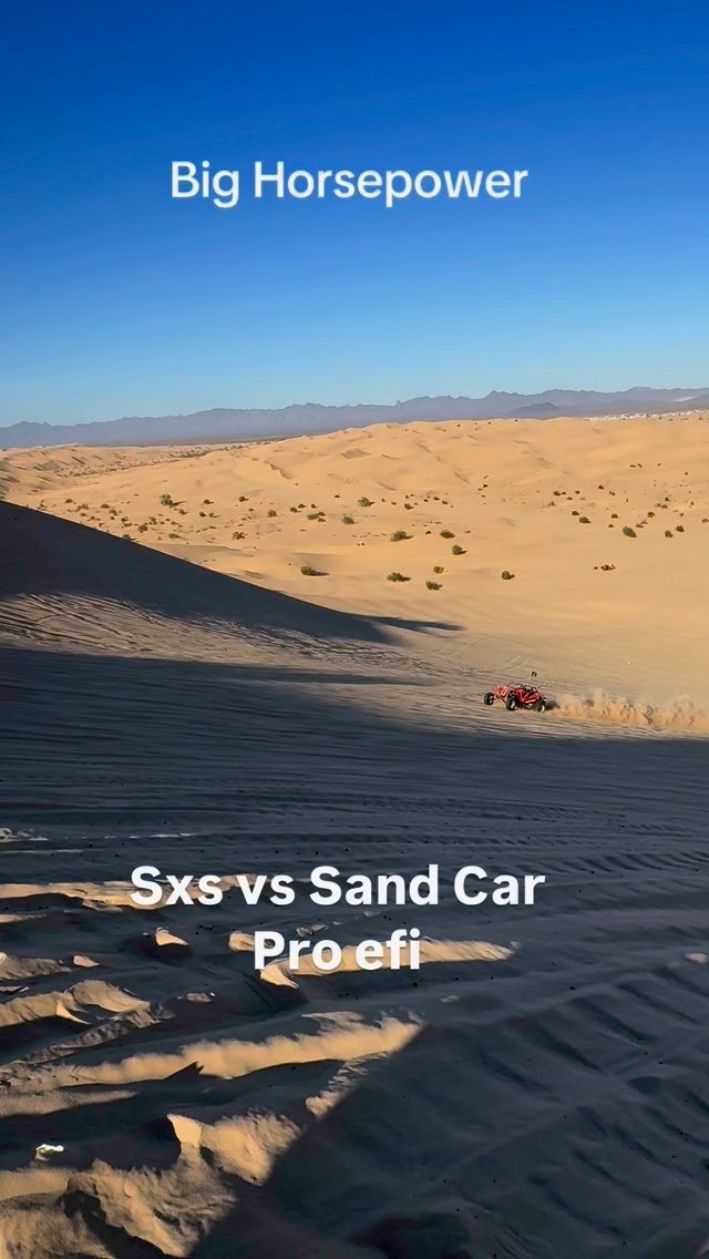 Sxs pro r golf cart vs Sand car #sanddunes #glamis #racing #dragracing ...