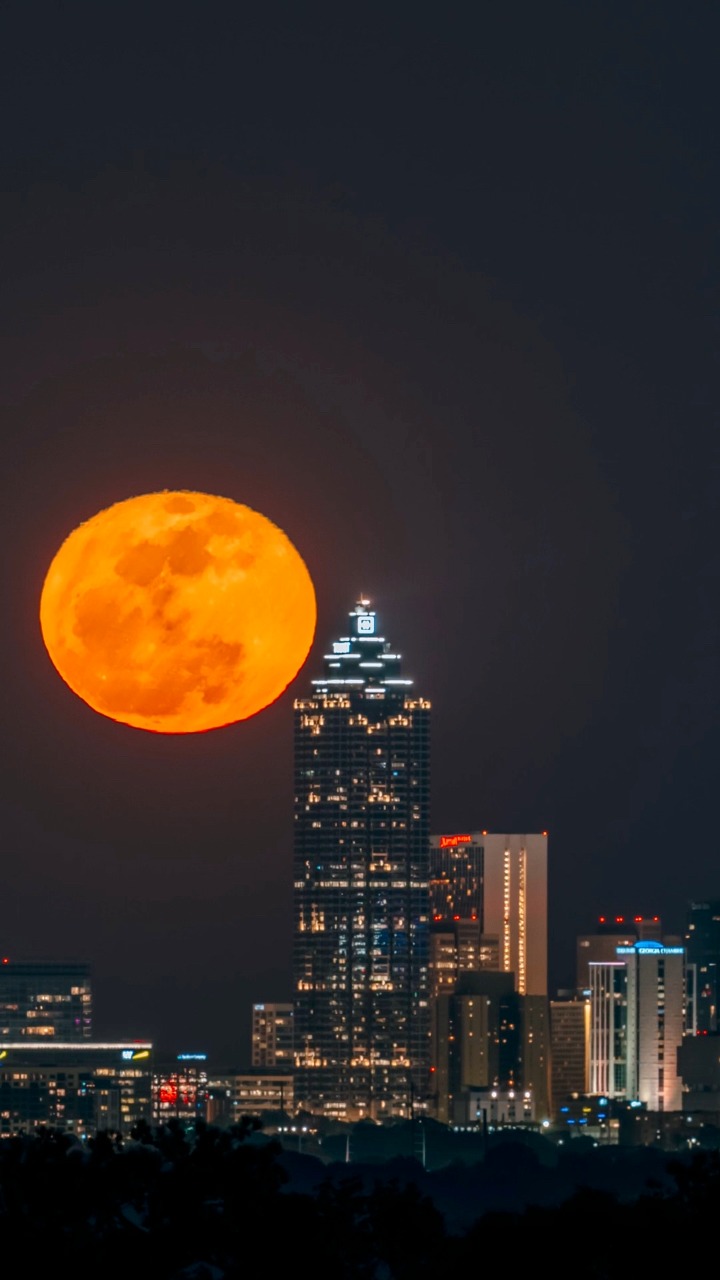 Peaceful Atlanta Moonrises #fullmoon #atl #moon | Brennen Photography ...
