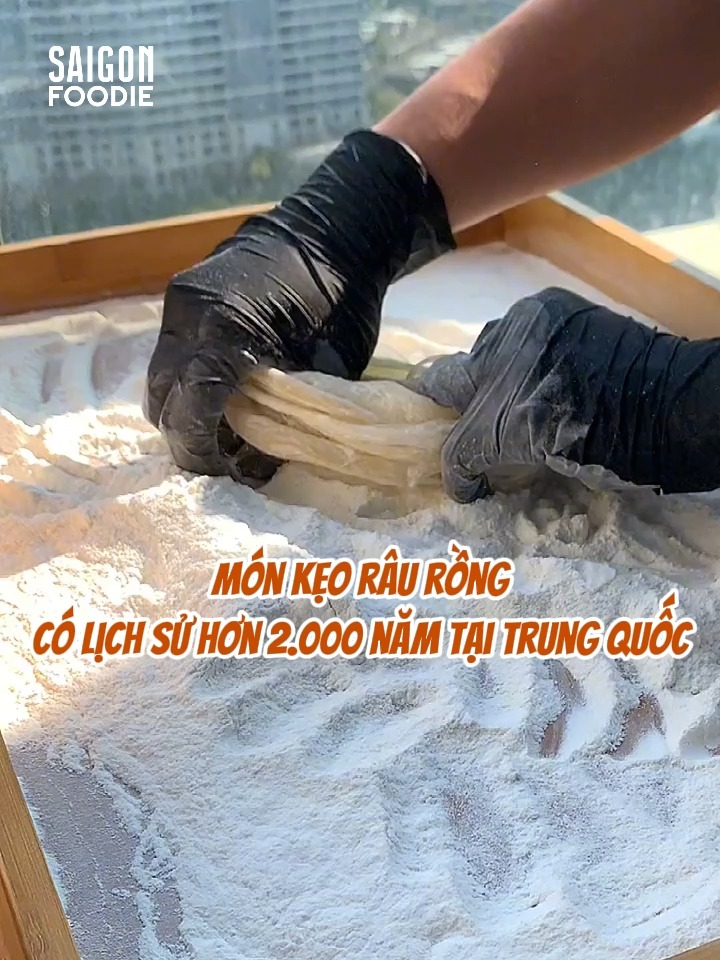Làm kẹo râu rồng, món ăn điểm tâm cung đình cực khó nhằn ...