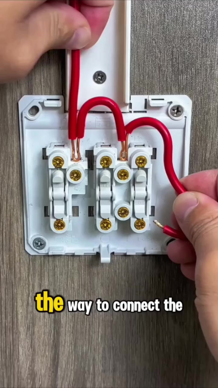 The way to connect the wires for this set of three switches will ...