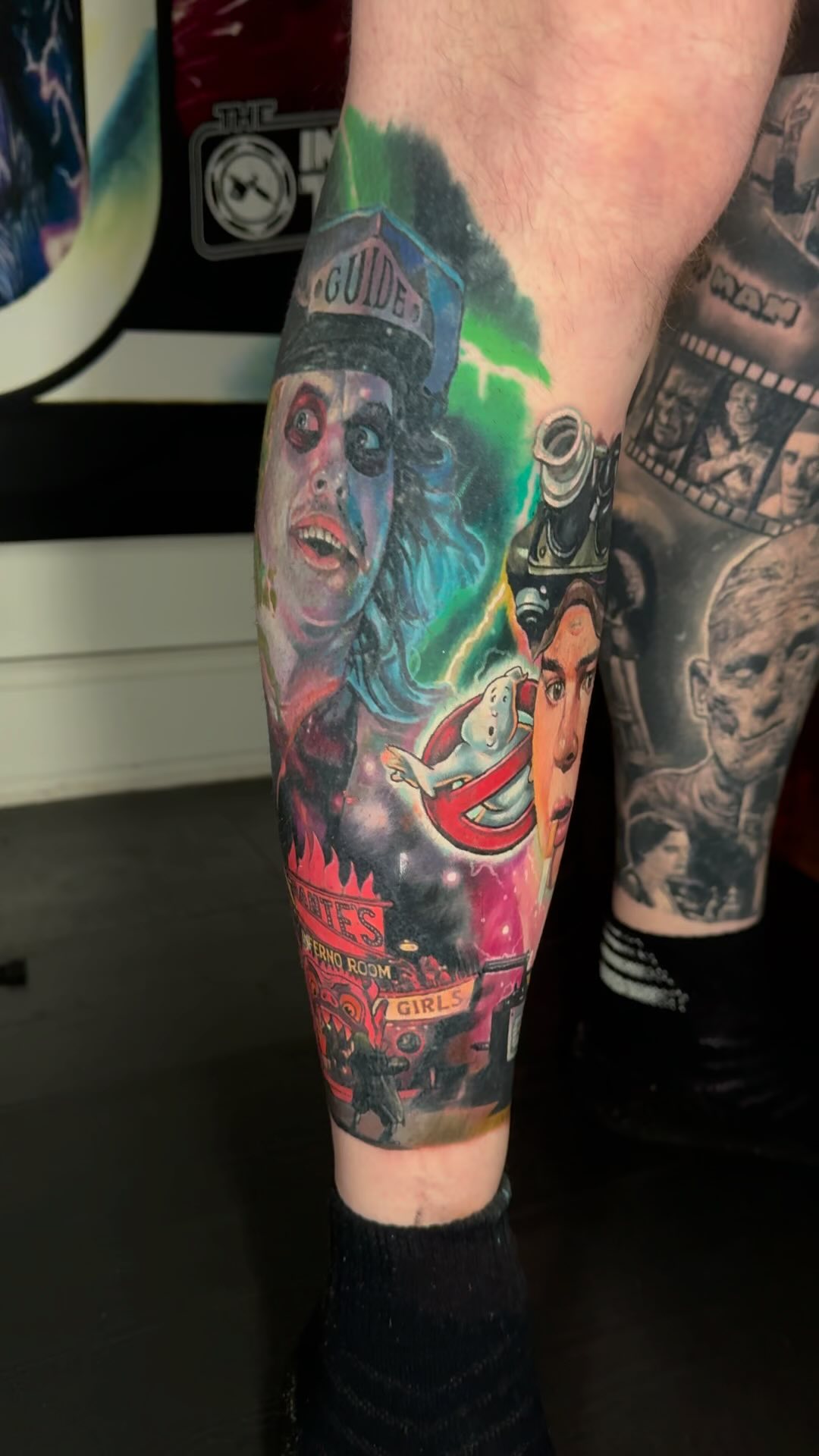 Had a blast tattooing this Ghostbusters piece. Tattooscott.com