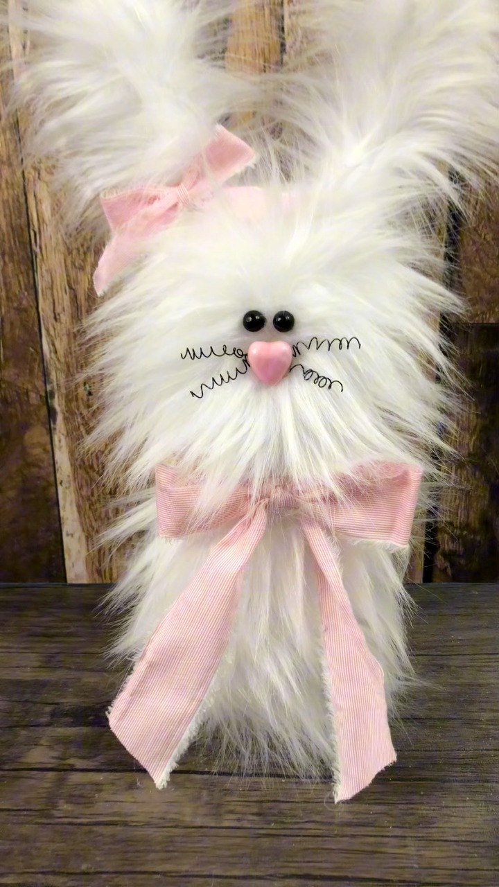 DIY the cutest bunny! She is a little frazzled! 😍 #easycraftsidea # ...
