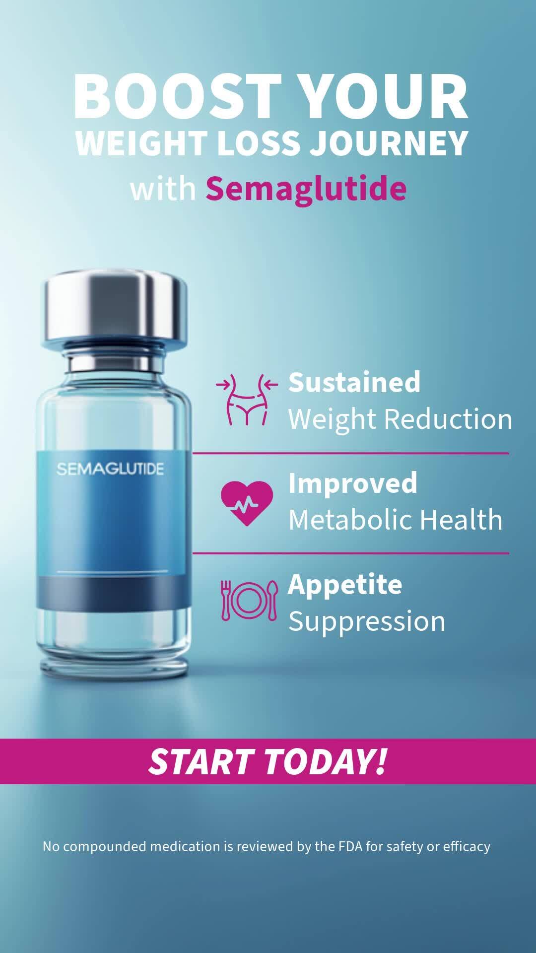 💊✨ Boost Your Weight Loss Journey with Semaglutide! ✨💊, Semaglutide is here to help! This medication supports healthy weight loss when paired with lifestyle changes. 💪🌟, 📞 Call us today to learn more 
