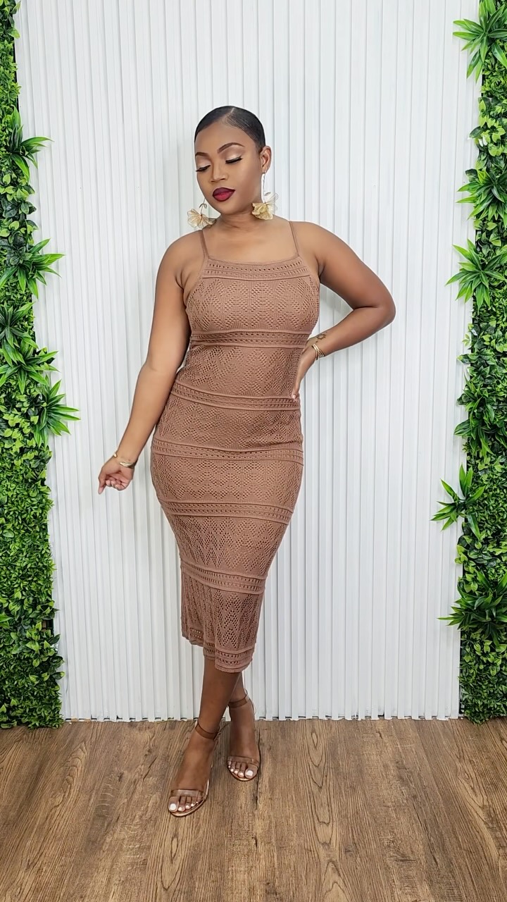 crochet long sleeve dress Miss Circle Pamina Beige Midi Flare Mermaid S Mathilda Button Maxi Dress Quantity:Single perfect for warm days italian-dress-shoes
