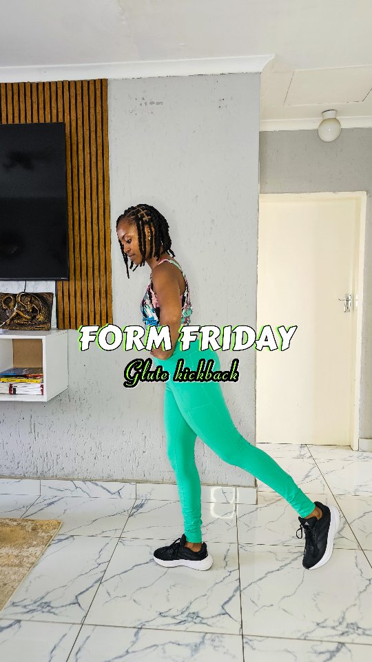 It's FORM FRIDAY! Let's learn how to do a glute kick back together. # ...