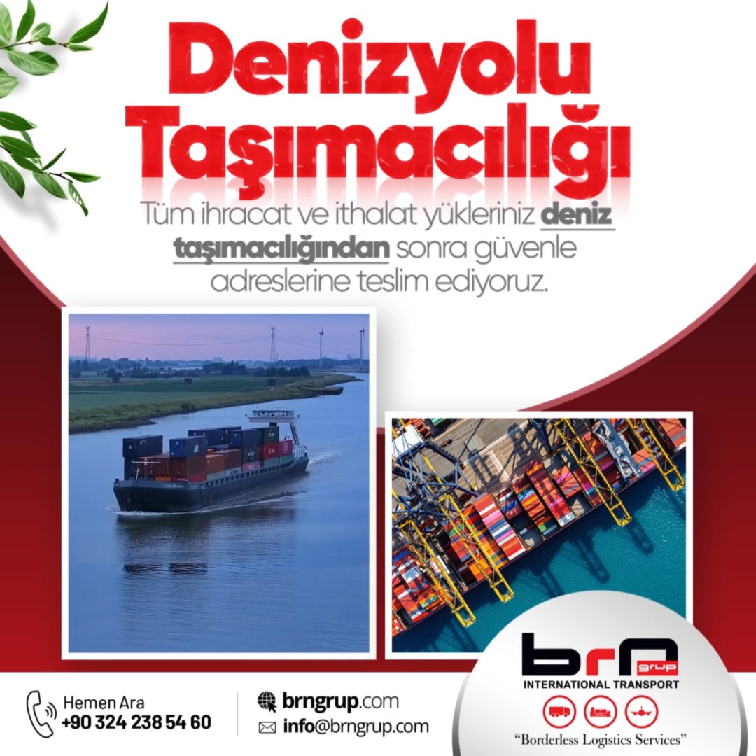 Denizyolu Taşımacılığı, Tüm ihracat ve ithalat yükleriniz deniz  taşım