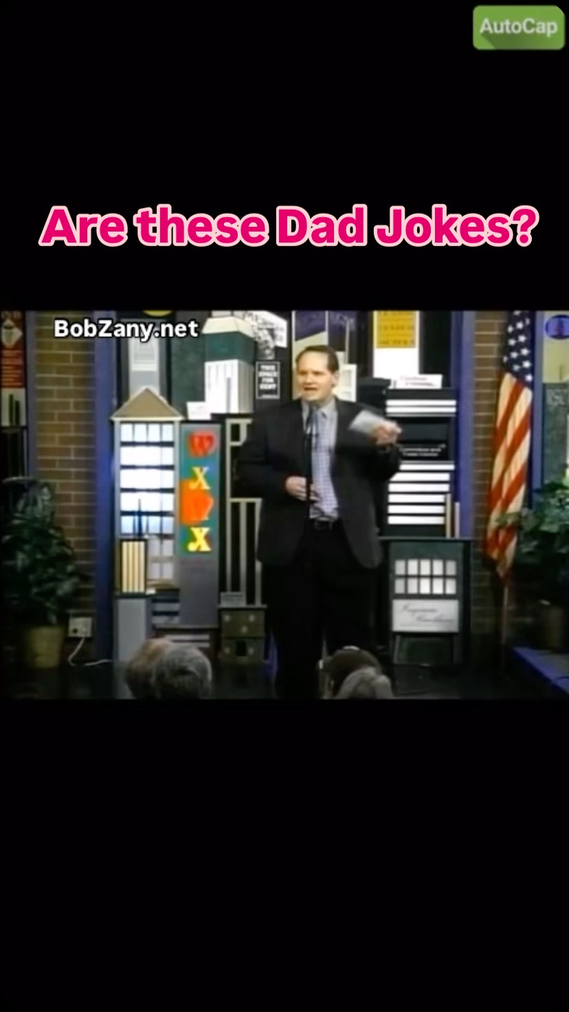 I’m not sure if @zanybob is doing dad jokes in this funny video or not ...