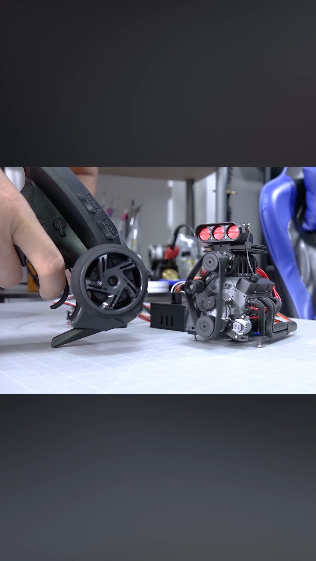FDエンジン RC DDW 1/10 H OHV FI V8