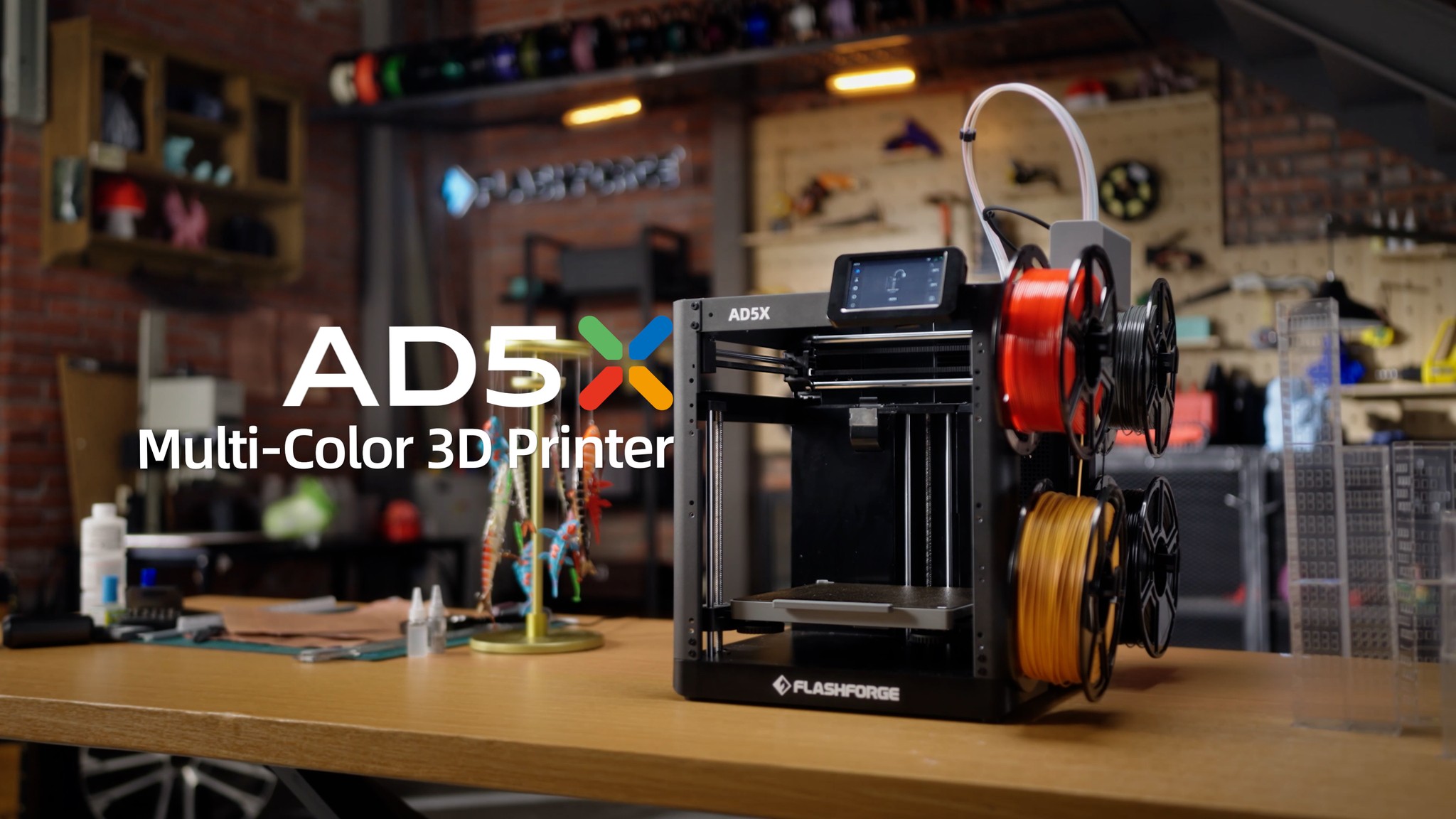 4 spools, 1 machine, limitless prints. Flashforge AD5X is ready for the ...