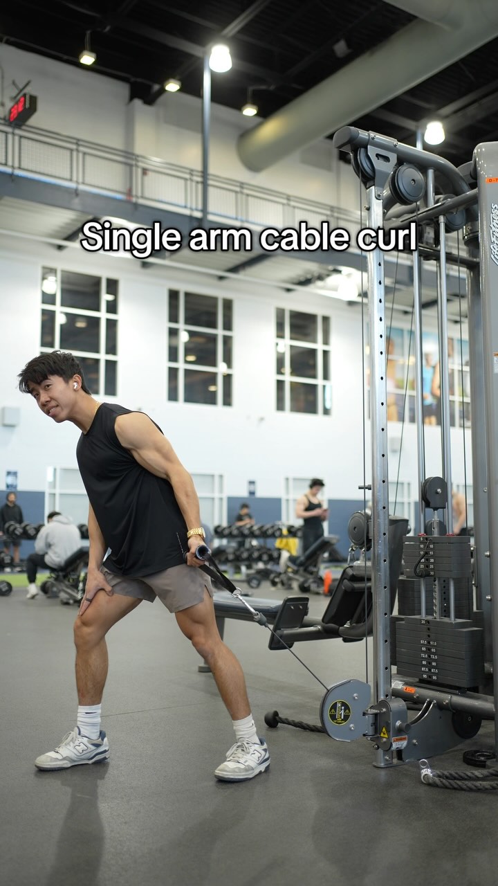 The Bayesian cable curl / single arm cable pulldown is a great exercise ...