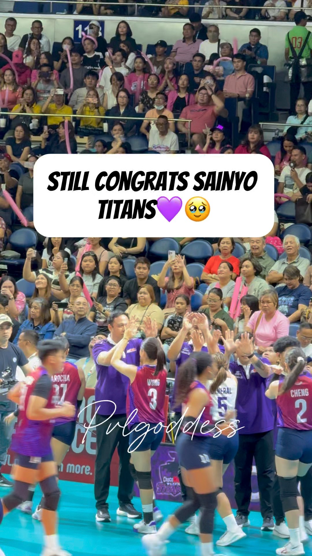 Congrats pa din sainyo ube girls💜🥹 #chocomuchoflyingtitans #ChocoMucho ...