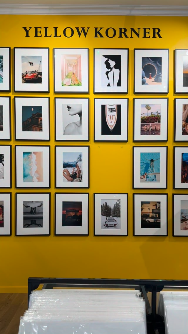 A wall full of little favorites. Limited edition Artshots to