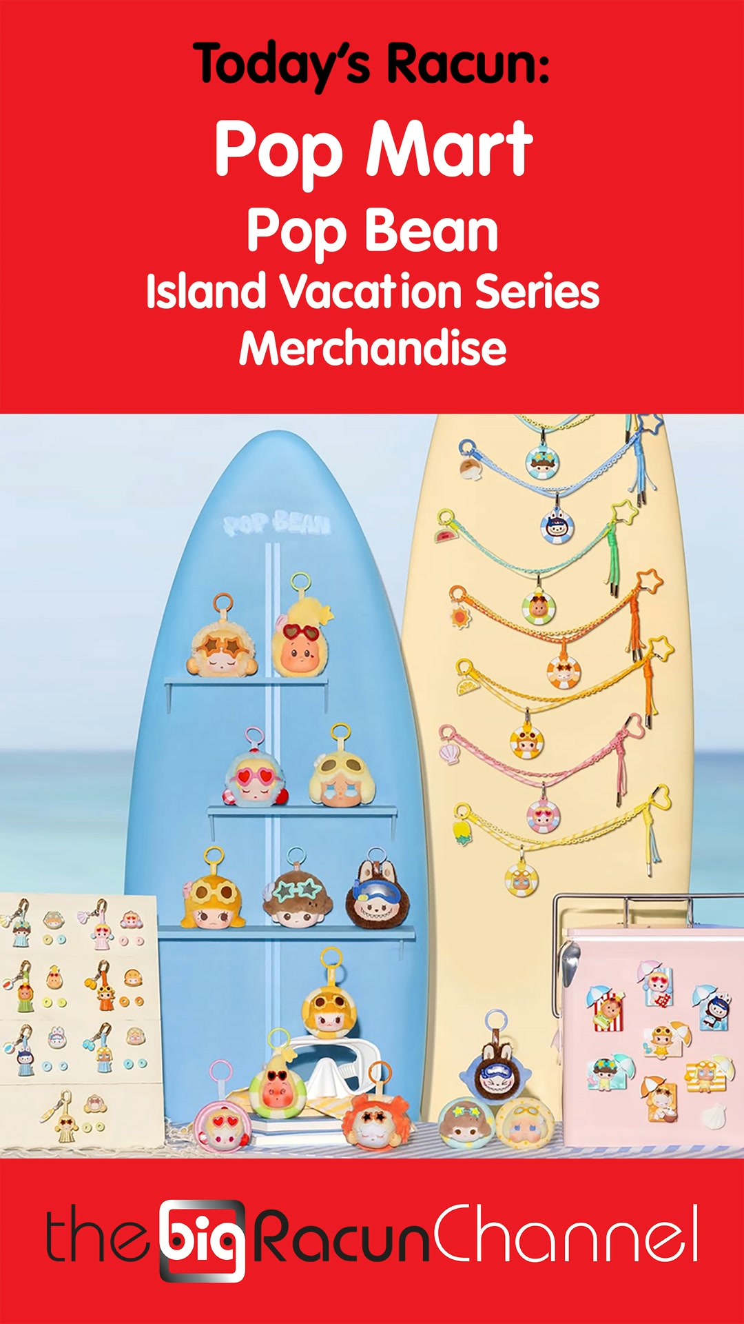 POP MART Pop Bean Island Vacation Series Collection Mini Plush