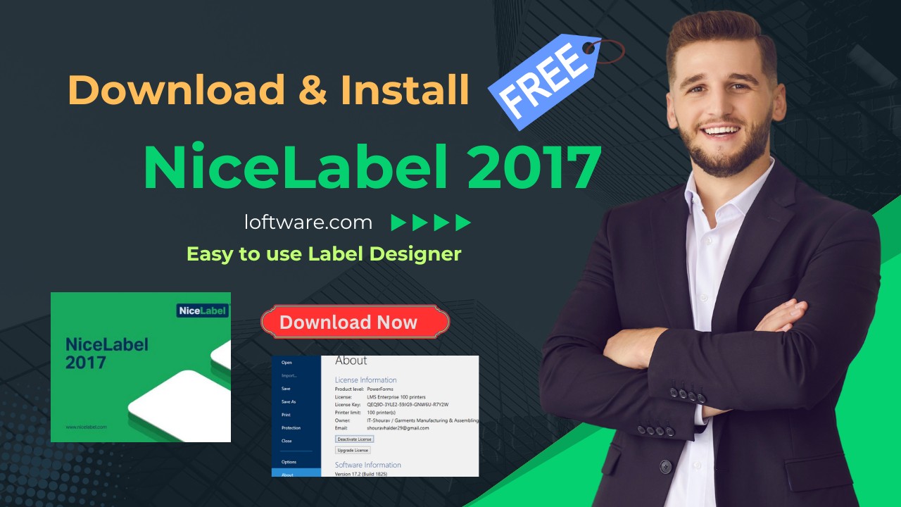 Download & Install NiceLabel 2017 Inculding Licence ... Software ...