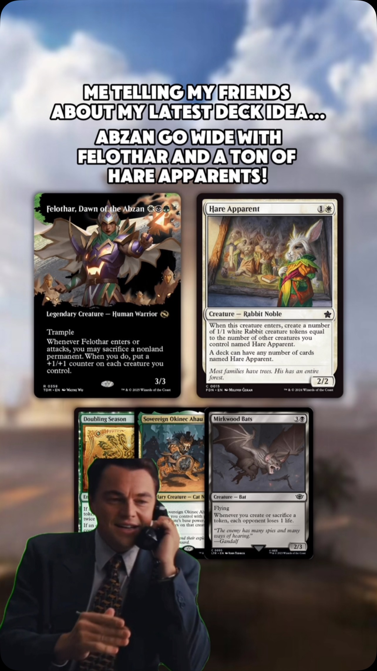 hare apparent mtg commander deck Proxy Foundations (FDN) #15 Illustrated by Milivoj eran Magic Working on my Pauper Hare