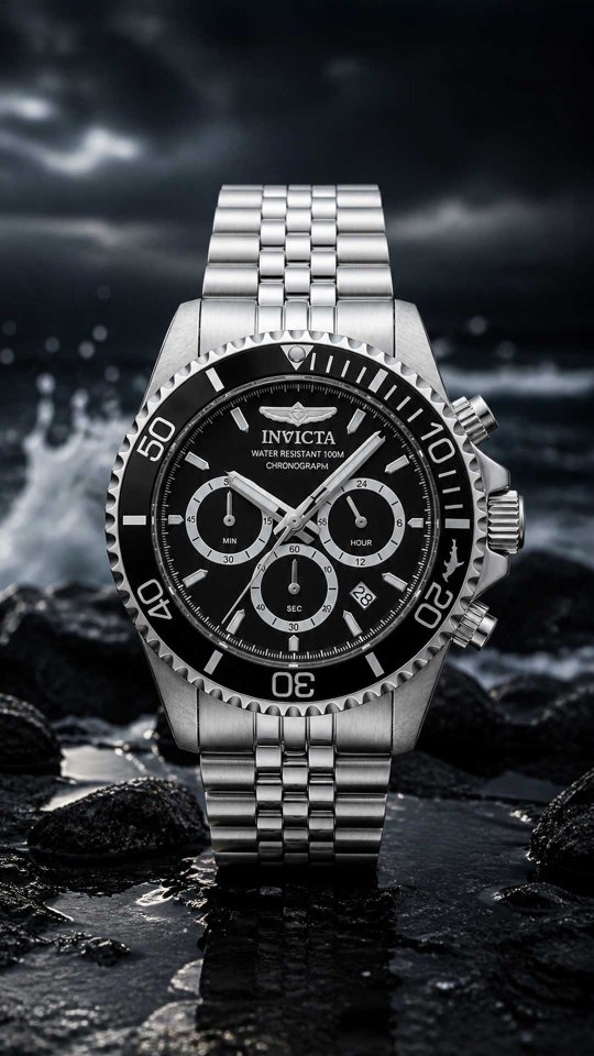 Invicta Pro Diver 48381 delivers sharp, sporty styling with a